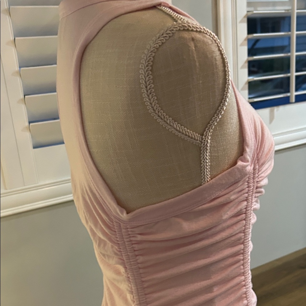 Universal Thread Light Pink Ruched Maxi Dress - Picture 3 of 3